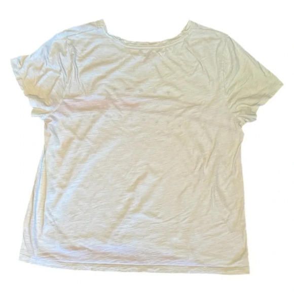 Tommy Hilfiger Womens T-Shirt Size XL Mint Embroidered Logo Flag Relaxed Fit EUC - Picture 2 of 8